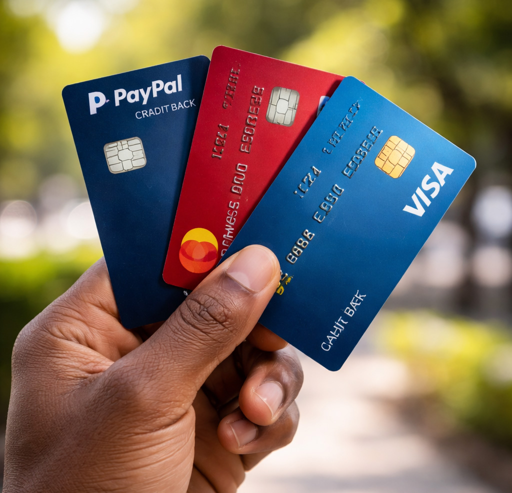 Debit, Credit & Paypal
